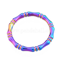 Ion Plating(IP) 201 Stainless Steel Bamboo Sticker Finger Ring for Women&nbsp;RJEW-N038-128M