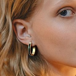 Brass Enamel Hoop Earrings&nbsp;FS-WG7714F-01