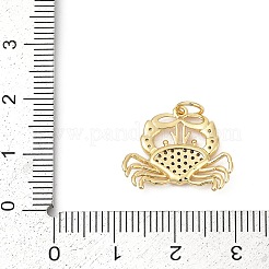 Brass Micro Pave Cubic Zirconia Pendants&nbsp;KK-U058-35G