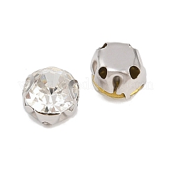 Flat Round Sew on Rhinestone Montee Beads&nbsp;STAS-B107-01C-01P