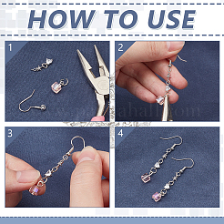 20Pcs 5 Styles Brass Micro Pave Clear Cubic Zirconia Links&nbsp;KK-ME0001-84