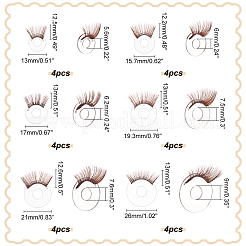 24Pcs 6 Style Acrylic Doll Eyelashes&nbsp;DOLL-PH0001-41B