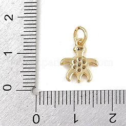 Brass Micro Pave Cubic Zirconia Pendants&nbsp;KK-A269-04E-G