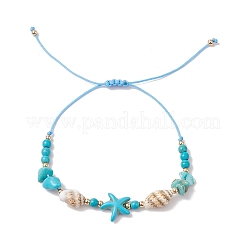 4Pcs 4 Styles Shell Braided Bead Bracelets&nbsp;BJEW-TA00590