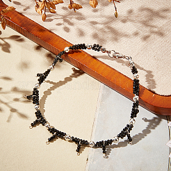 2 Strands Natural Black Tourmaline Beads Strands&nbsp;G-OC0005-30