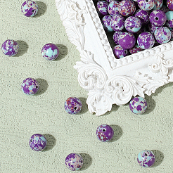 100Pcs Dyed Natural Imperial Jasper Beads&nbsp;G-PA0001-19
