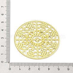 Rack Plating Iron Filigree Cabochons&nbsp;IFIN-Q134-11G