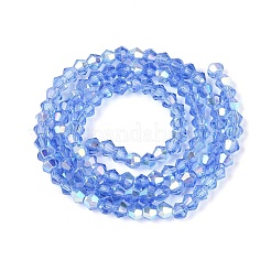 AB Color Plated Transparent Glass Beads Strands&nbsp;GLAA-G127-01-01P