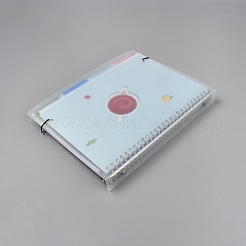Rectangle Plastic Blank Recipe Notebook&nbsp;AJEW-WH20018-73A