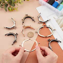 8Pcs 4 Colors Iron Kiss Lock Purse Frames&nbsp;FIND-PH0007-39