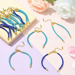 12Pcs 3 Colors Nylon Cords Bracelet Makings Fit for Connector Charms&nbsp;AJEW-YW0001-43A