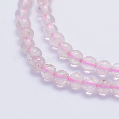 Natural Morganite Beads Strands&nbsp;G-L478-08-4mm