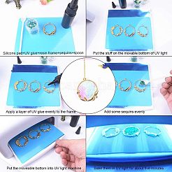 Zinc Alloy Open Back Bezel Pendants&nbsp;PALLOY-OC0001-31