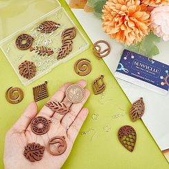 DIY Hollow Out Dangle Earring Making Kit&nbsp;DIY-SC0021-41