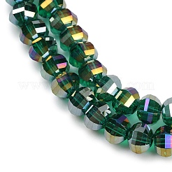 Electroplate Transparent Glass Beads Strands&nbsp;EGLA-B011-08A-AB04