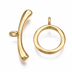 Brass Toggle Clasps&nbsp;LS-KK-T063-99G-NF