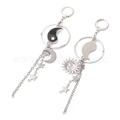 304 Stainless Steel & Brass Hoop Earrings&nbsp;EJEW-TA00802