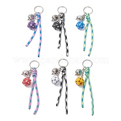 6Pcs 7 Inner Cores Polyester & Spandex Cord Ropes Keychains&nbsp;KEYC-JKC01336