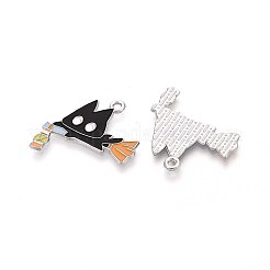 Halloween Theme Alloy Enamel Pendants&nbsp;ENAM-T022-54P-04
