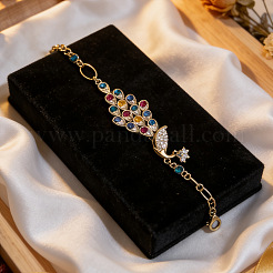 Elegant Alloy & Colorful Rhinestone Link Bracelets&nbsp;WG00069-01