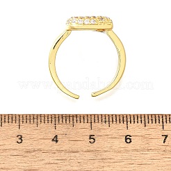 26Pcs Brass Micro Pave Clear Cubic Zirconia Open Cuff Rings&nbsp;RJEW-R218-01G
