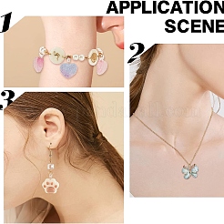 230Pcs 4 Styles Transparent ABS Plastic Pendant Blanks&nbsp;FIND-YW0007-54