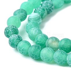 Natural Crackle Agate Beads Strands&nbsp;G-G055-4mm-4