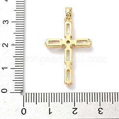 Brass Micro Pave Cubic Zirconia Pendants&nbsp;KK-A281-26D-G
