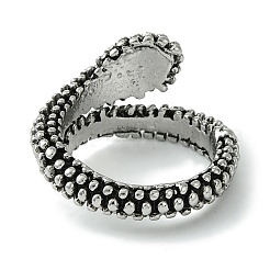 Snake Alloy Open Cuff Rings&nbsp;RJEW-K275-80AS