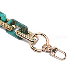 Tortoise Shell Pattern Acrylic Rectangle Chain Bag Handles&nbsp;DIY-TAC0016-27