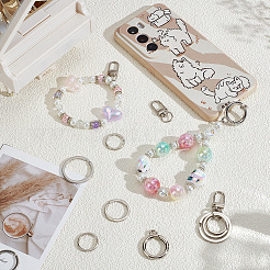 30Pcs 5 Styles Alloy Spring Gate Rings&nbsp;DIY-SP0006-87