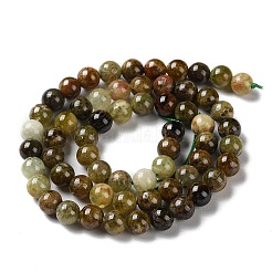 Natural Green Garnet Beads Strands&nbsp;G-Z034-B14-01