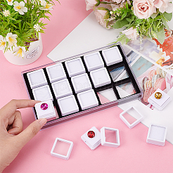 15Pcs Mini Square Acrylic Glass Window Boxes Sets&nbsp;CON-WH0088-43B