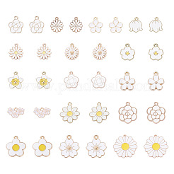 64Pcs 16 Styles Alloy Enamel Pendants&nbsp;ENAM-TA0004-13