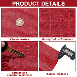 PVC Imitation Leather Fabric&nbsp;DIY-WH0591-565B