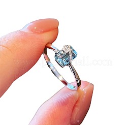 925 Sterling Silver with Cubic Zirconia Finger Rings&nbsp;FS-WGFD4D7-03