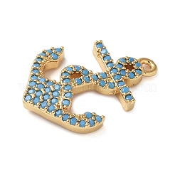 Brass Micro Pave Cubic Zirconia Pendants&nbsp;KK-C086-13G-01