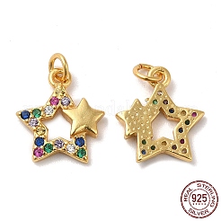925 Sterling Silver Micro Pave Cubic Zirconia Charms&nbsp;STER-I010-43G