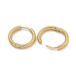 PVD Vacuum Plating 202 Stainless Steel Huggie Hoop Earrings with 304 Stainless Steel Pins for Women&nbsp;EJEW-H003-02G