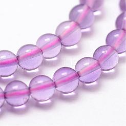 Natural Amethyst Beads Strands&nbsp;G-N0215-01-3mm