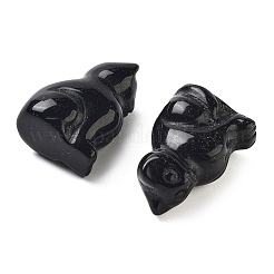 Natural Obsidian Carved Figurines&nbsp;DJEW-L023-B26