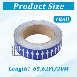 PVC Directional Arrow Tape for Pipe&nbsp;AJEW-WH20020-641B
