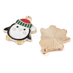 Christmas Theme Barrel Plating Alloy Enamel Pendants&nbsp;LS-PALLOY-S192-01KCG-05