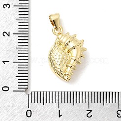 Brass ABS Imitation Pearl Pendants&nbsp;KK-H529-53G