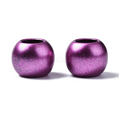 Matte Spray Painted Acrylic European Beads&nbsp;ACRP-TD001-03A-05