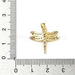 Brass Micro Pave Cubic Zirconia Pendants&nbsp;KK-I371-24G