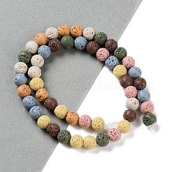Synthetic Lava Rock Dyed Beads Strands&nbsp;G-H311-08B-07