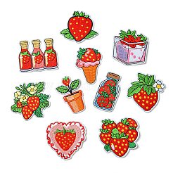21Pcs 21 Styles Polyester Thread & Non-woven Fabric Iron on Patches&nbsp;DIY-CJ0003-13