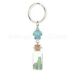Wishing Bottle Glass Pendant Keychains&nbsp;KEYC-JKC00499
