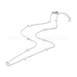 304 Stainless Steel Cable Chain Necklaces&nbsp;NJEW-JN03629-02
